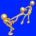 Fotolia 5602534 XS 2-figures pulling apart blue.jpg
