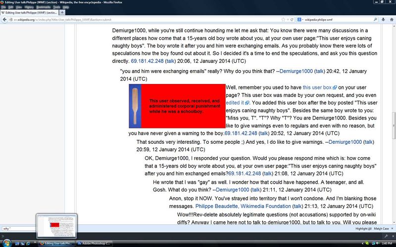 File:Screenshot of the talk page of Philippe Beaudette Director of Community Advocacy for the Wikimedia Foundation .jpg
